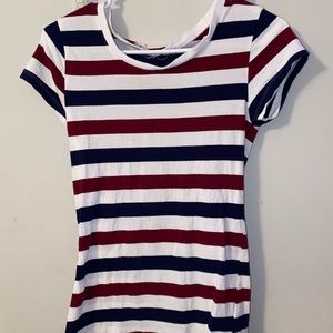 Striped short sleeve shirt